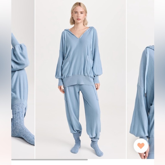 NWOT Free People Intimates Snuggle Season pullover set size M - Picture 1 of 9